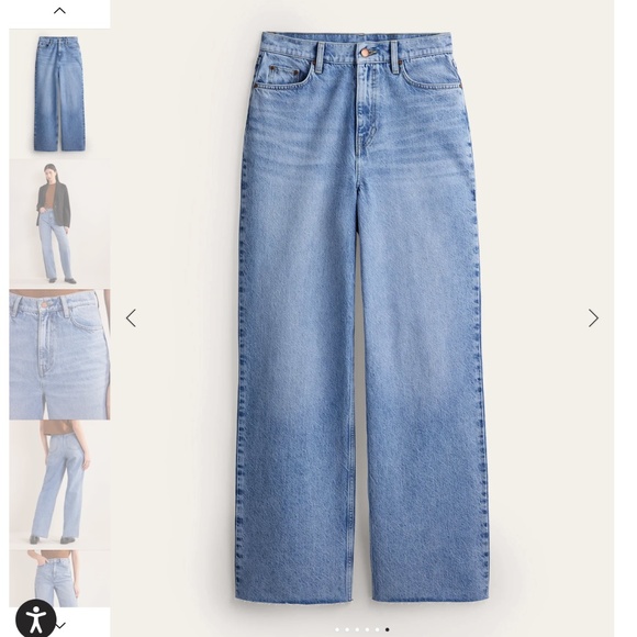 Boden High Rise Straight Jeans Light Vintage W31 L32 - Picture 2 of 13